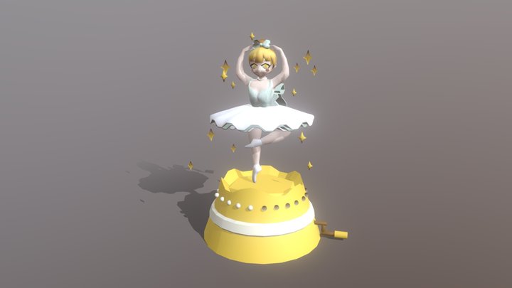 芭蕾女孩 3D Model