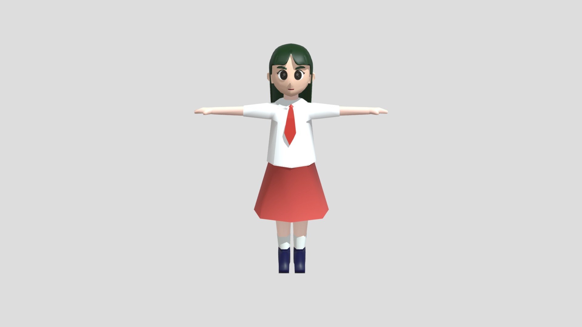 Elementary school student - 3D model by ervadiella [94c4e8a] - Sketchfab
