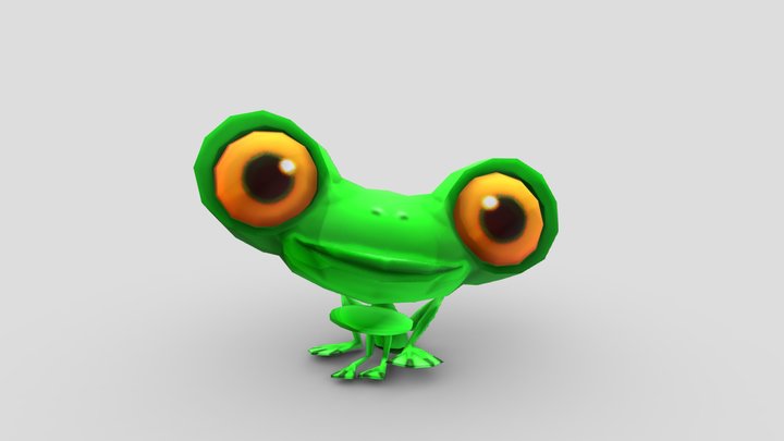 Лео и тиг лягушка/leo and tig frog(риг) 3D Model