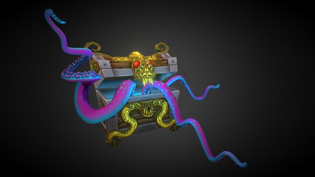 Pirate A Chest A 3D Model