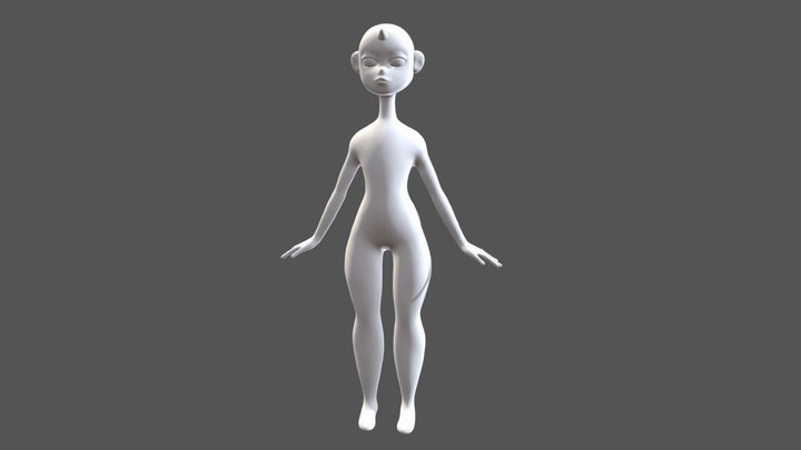 Unicorn girl 3D Model