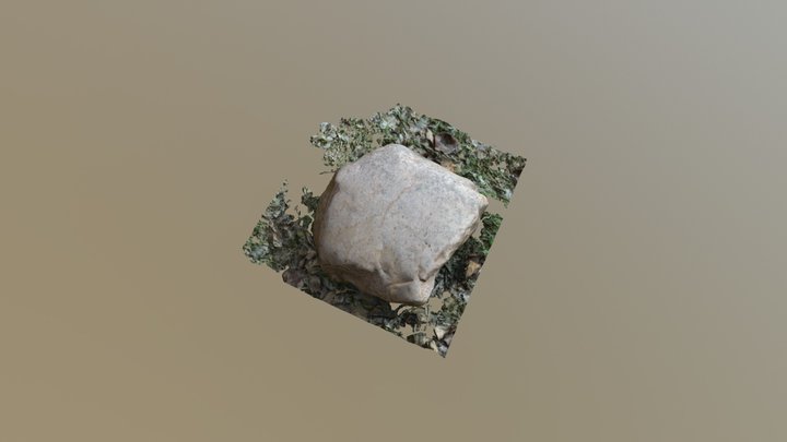 High Dense Low Poly Rock 3D Model