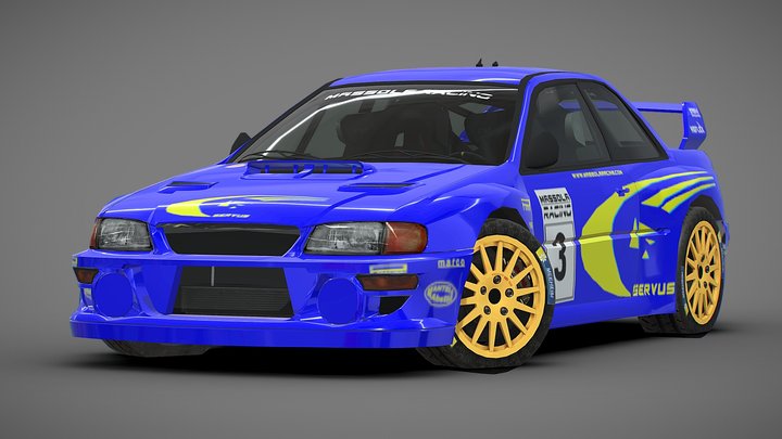 Rally Car Pro 13 3D Model