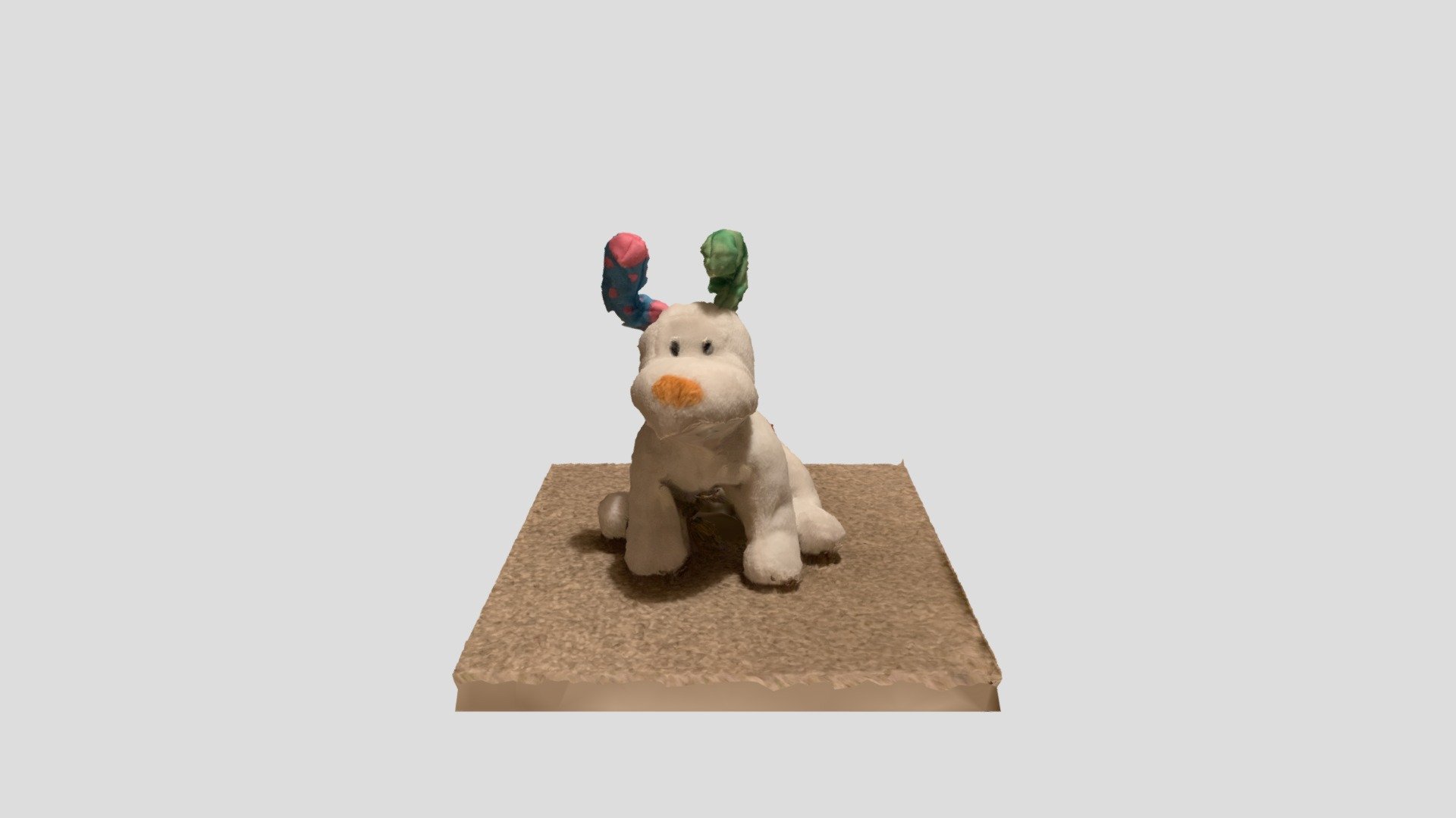 Snow dog on carpet