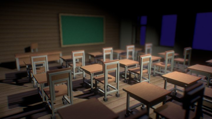 Scene_1_int_sekolah 3D Model