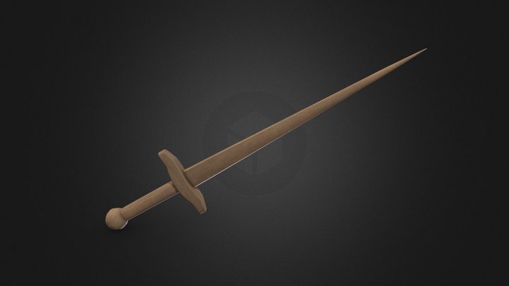 Roblox Wood Sword v2 3D Model