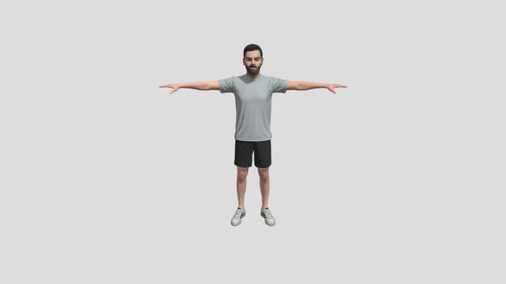 Virat Kohli 3D Model