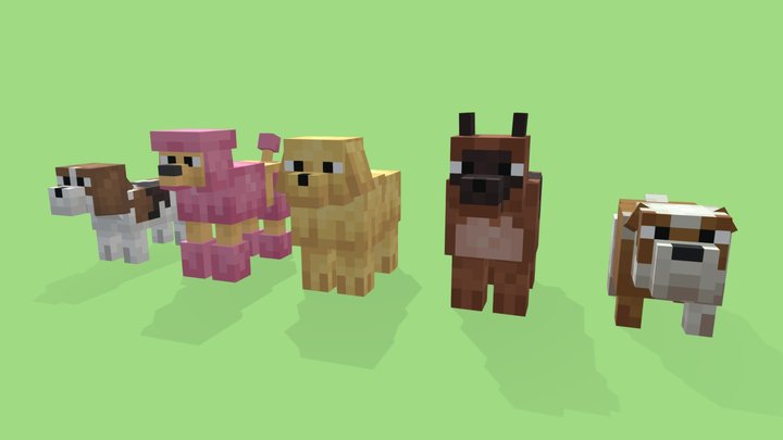 Dogs 3D Model