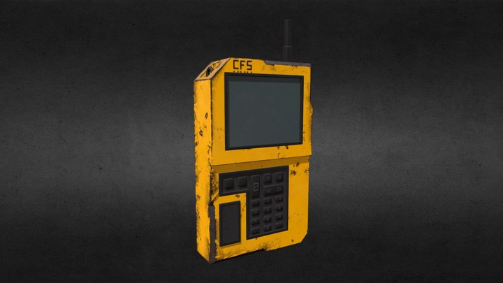 Scrached Radio 3D Model