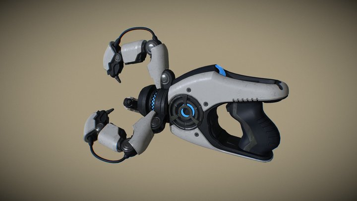 Overwatch. Symmetra's photon gun 3D Model