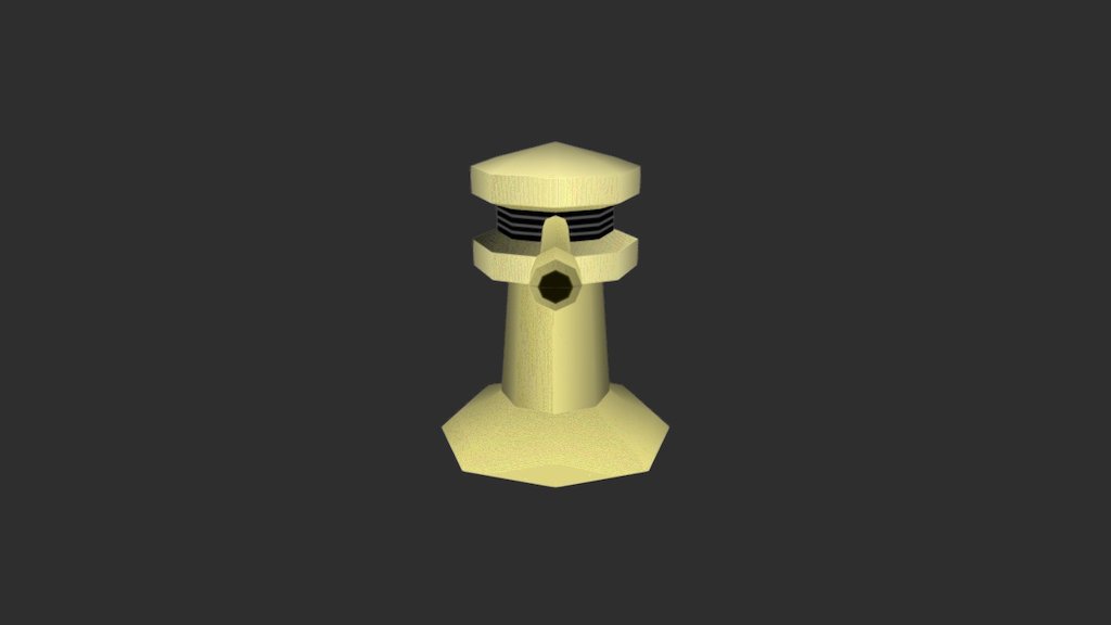 Turret - 3D model by Chalermyos Maksakul (@ChalermyosMaksakul) [94cd668 ...