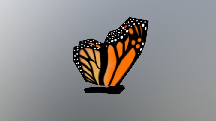 Monarch Butterfly 3D Model