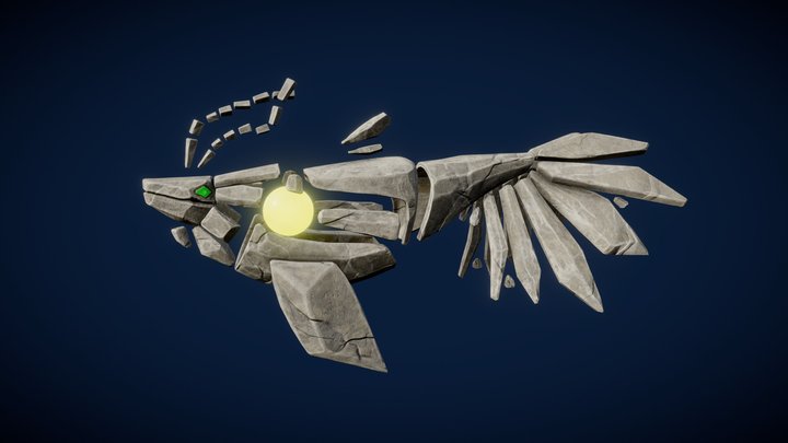 Big Stone Fish 3D Model