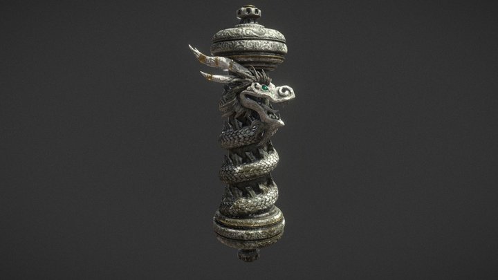 Dragon Scroll 3D Model
