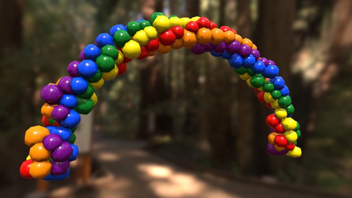 Balloon Arch For GayPride 3D Model