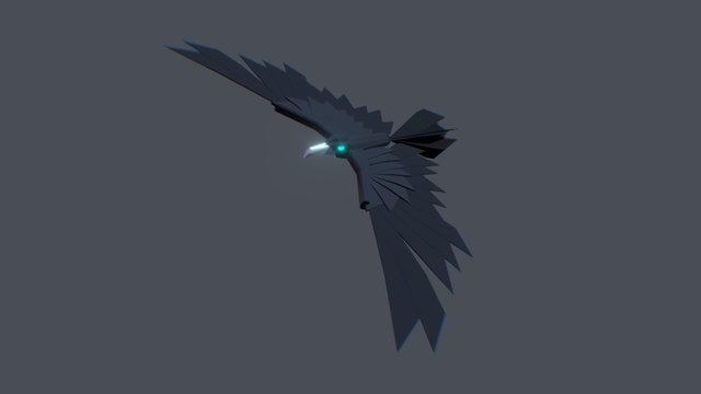 Low Poly Bird 3D Model