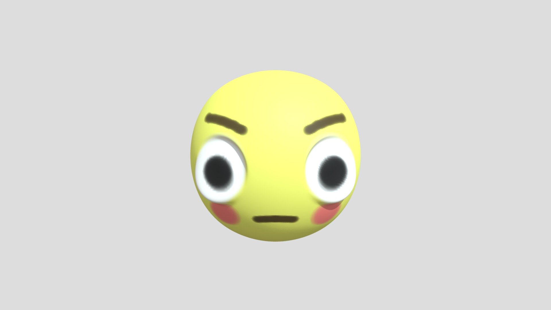 Blush emoji - Download Free 3D model by Belle_the_invader [94d45bd ...