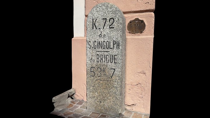 Route Saint-Gingolph - Brigue km 72 – Kostenloses 3D-Modell STL