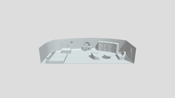 quarto feminino - one piece -sunny 3D Model