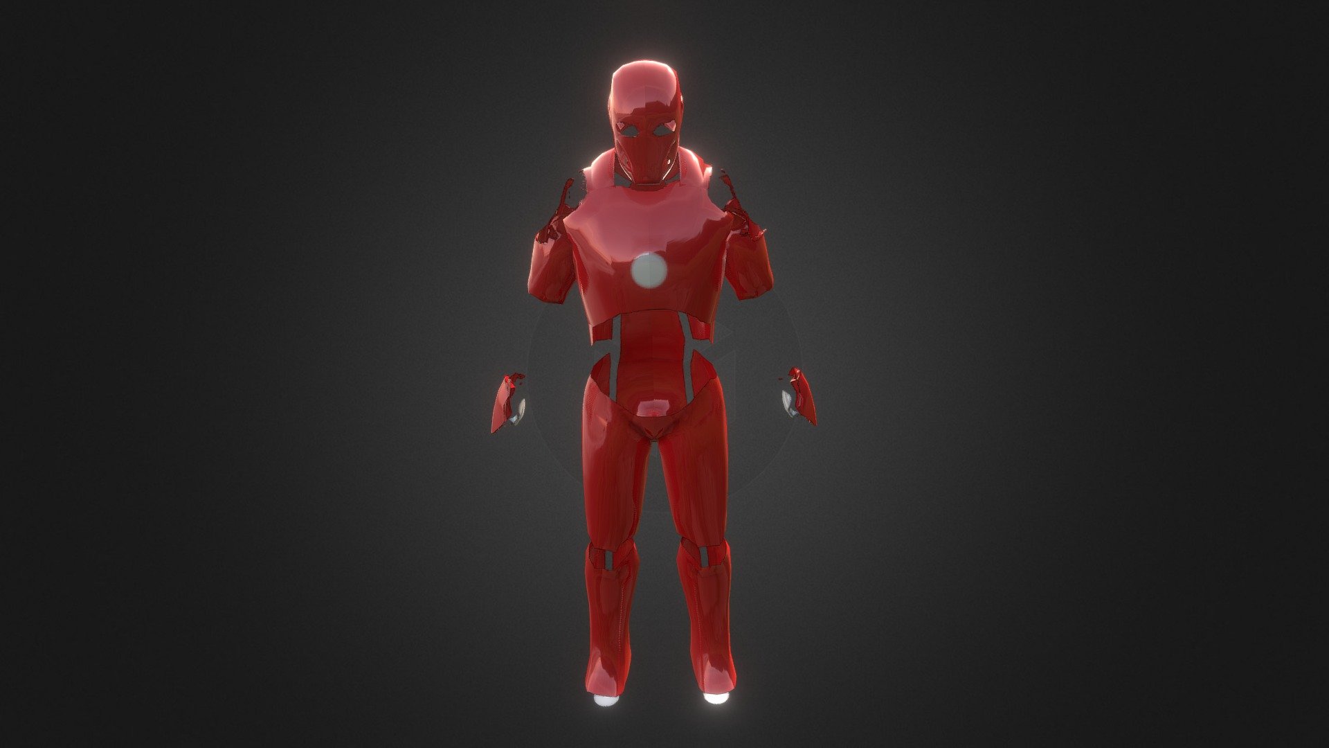 Black And Red Ironman