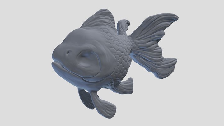 Fish digital sculpt 3D Model