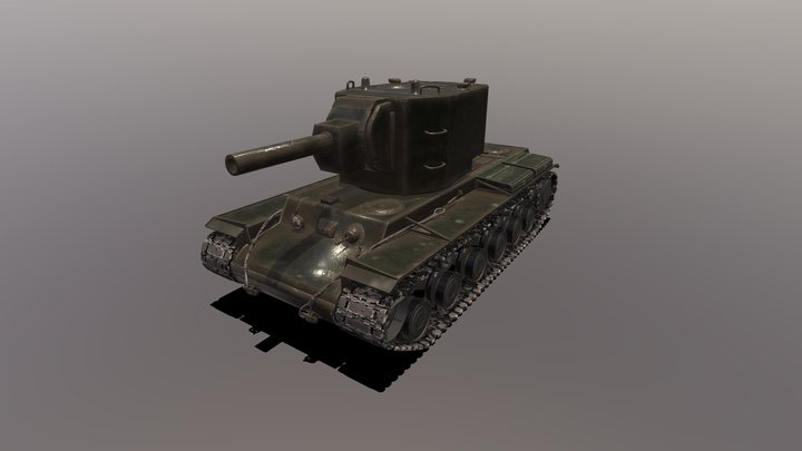 tank KV-2 3D Model