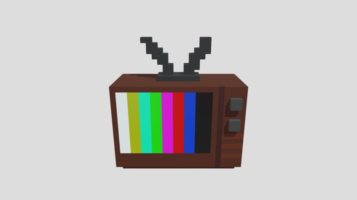 Retro TV 3D Model