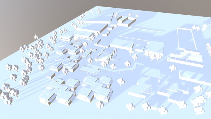 3D School Map 3D Model