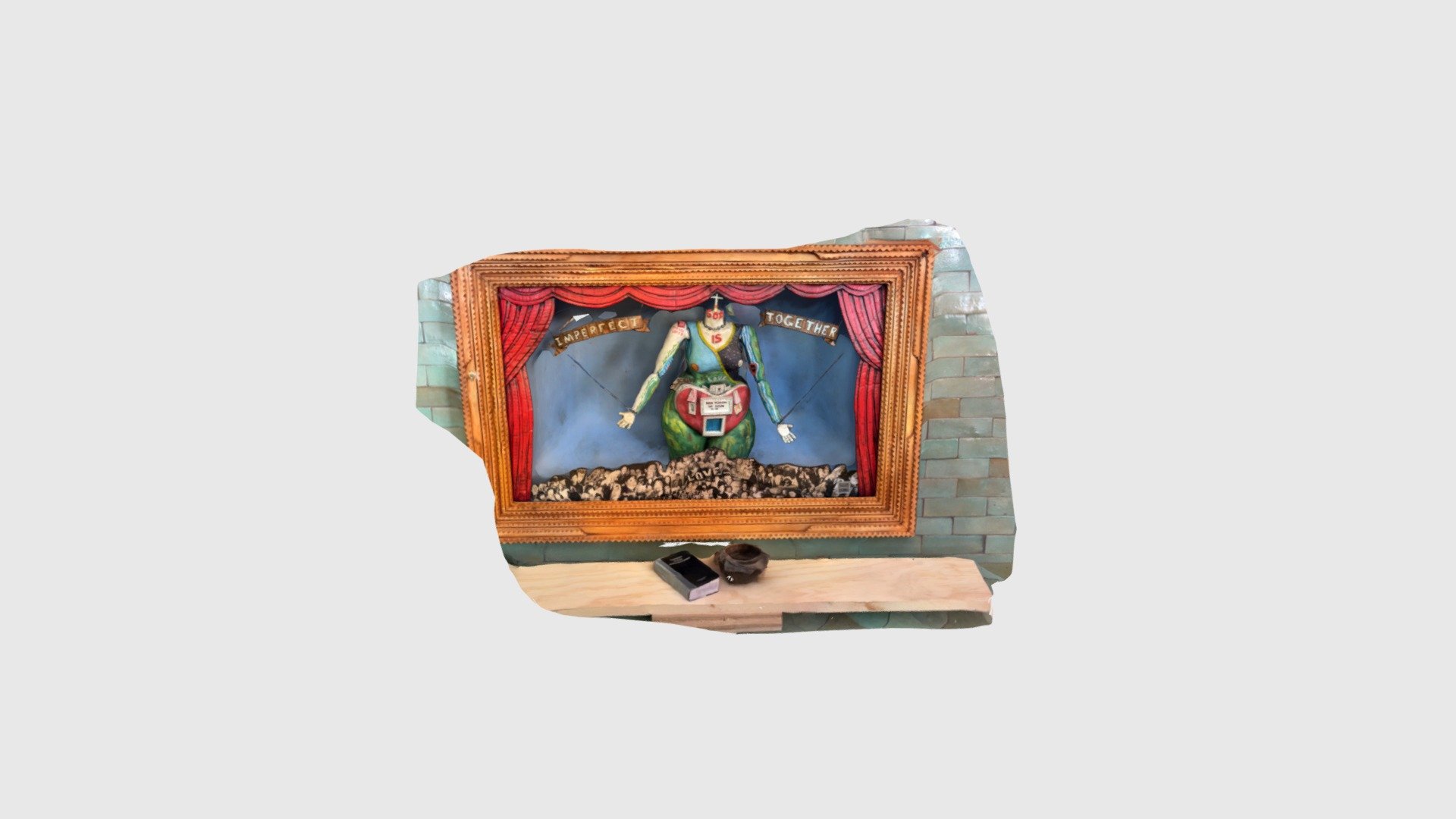 Fireplace diorama