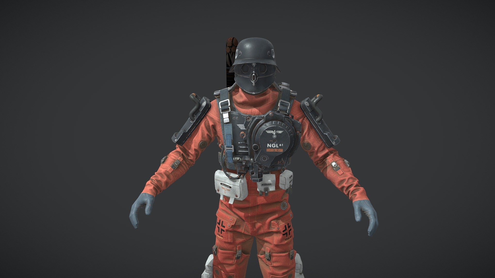 ⭐ Venus Soldier - Wolf. New Colossus - Download Free 3D model by