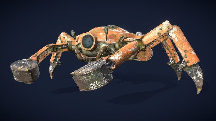 The Scrap Crab 3D Model