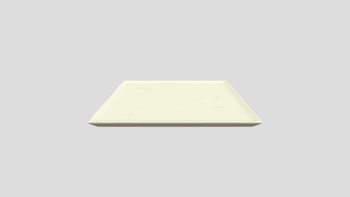 Plate square 3D Model