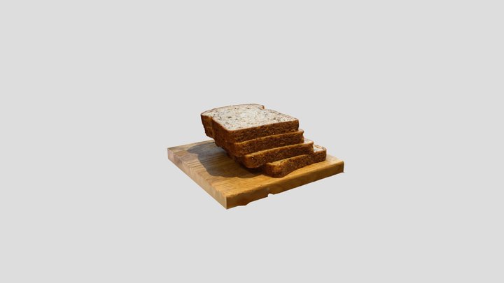 Brown Bread. 3D Model