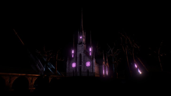 Gothic Church 3D Model