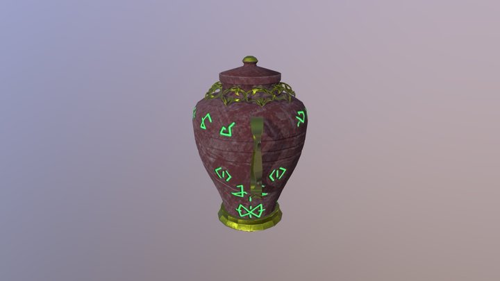 runic vase 3D Model
