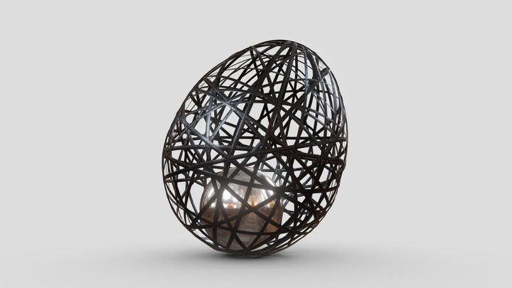 fiber egg 3D Model