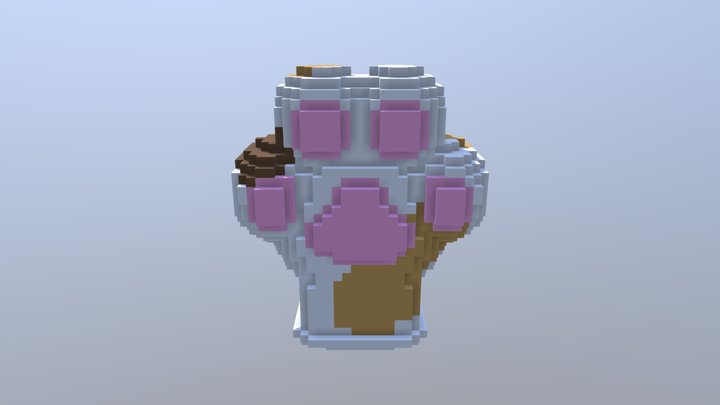 Cubik Cat Glove 3D Model