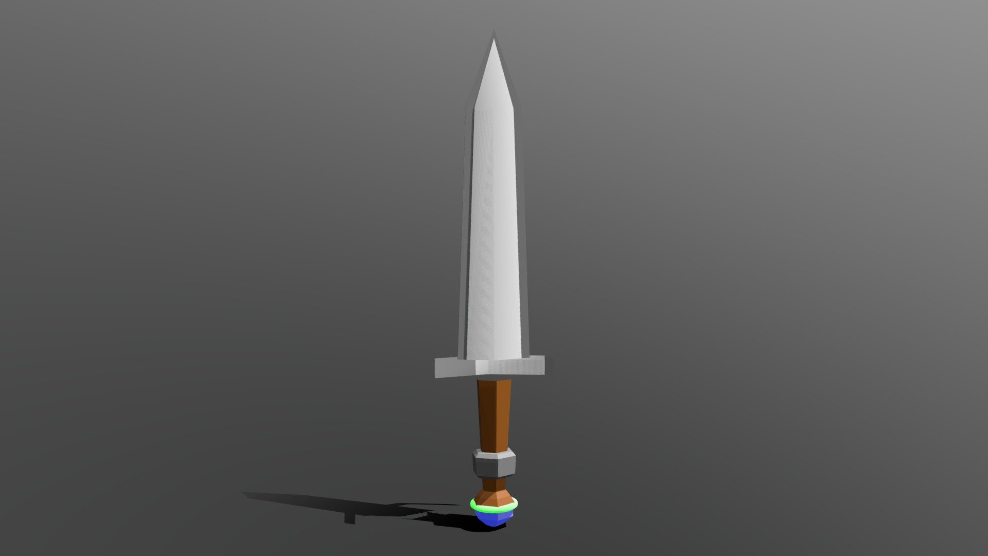 Sword with Sapphire Crystal