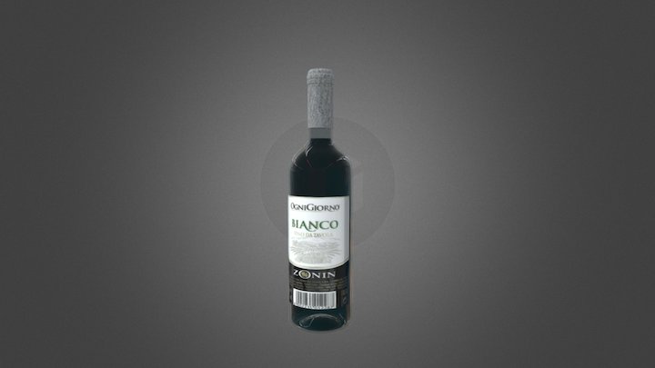 红酒 3D Model