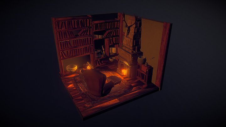 Fireplace 3D Model