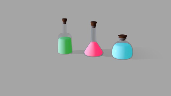 Fioles/ Bottle 3D Model