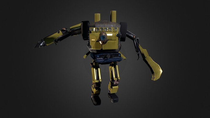 Scrapbot 3D Model