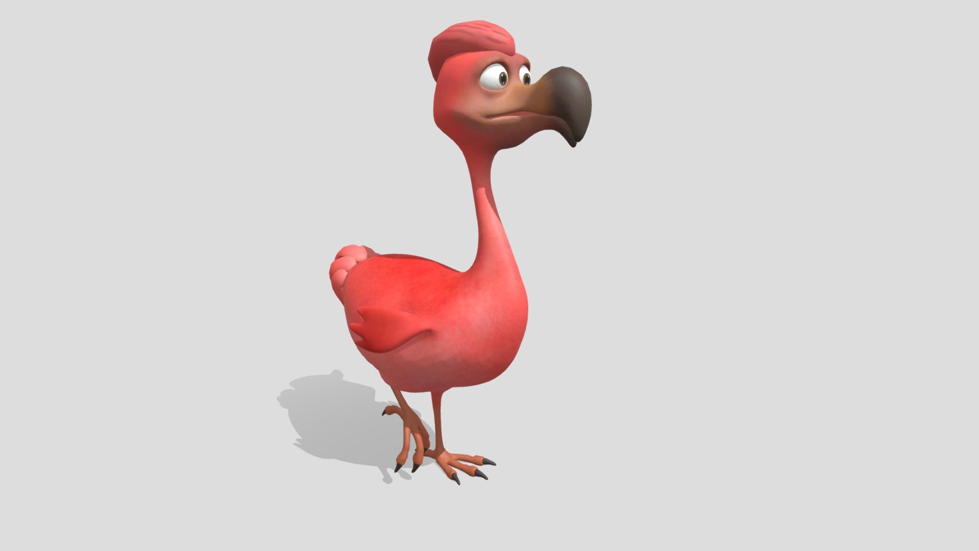 cartoon red bird - Buy Royalty Free 3D model by 3DAnvil [94ddc57 ...