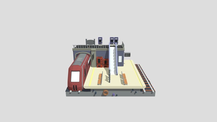 The Iso Railway Station 3D Model