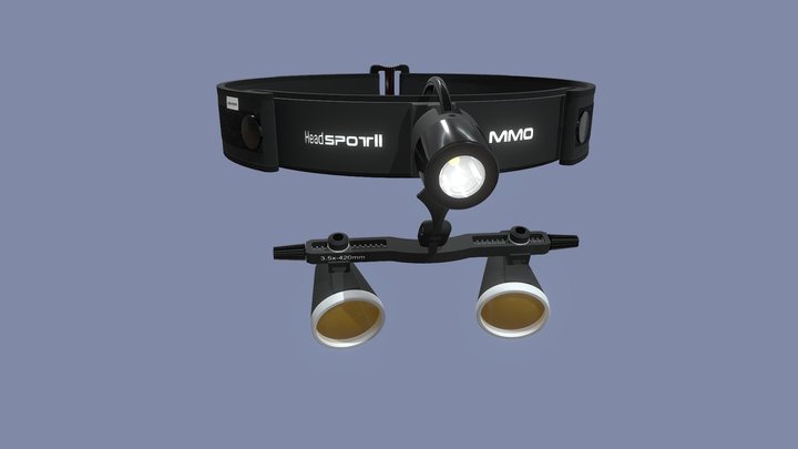 Headspot Fotóforo LED 3D Model