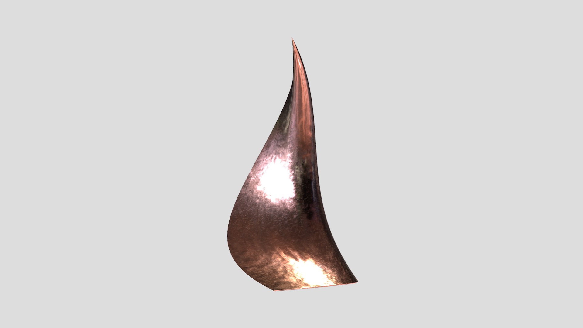 3D model Copper Sculpture - This is a 3D model of the Copper Sculpture. The 3D model is about a light bulb with a light on it.