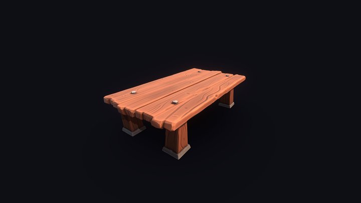 Stylized Table 3D Model