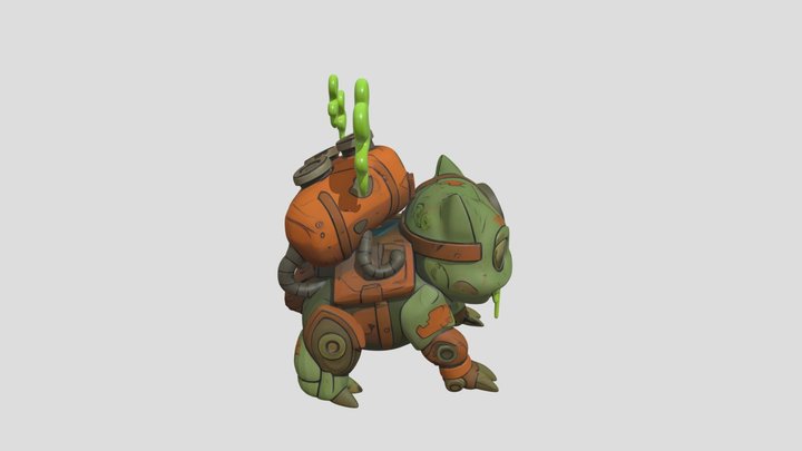 Rustasaur-Bulbasaur 3D Model