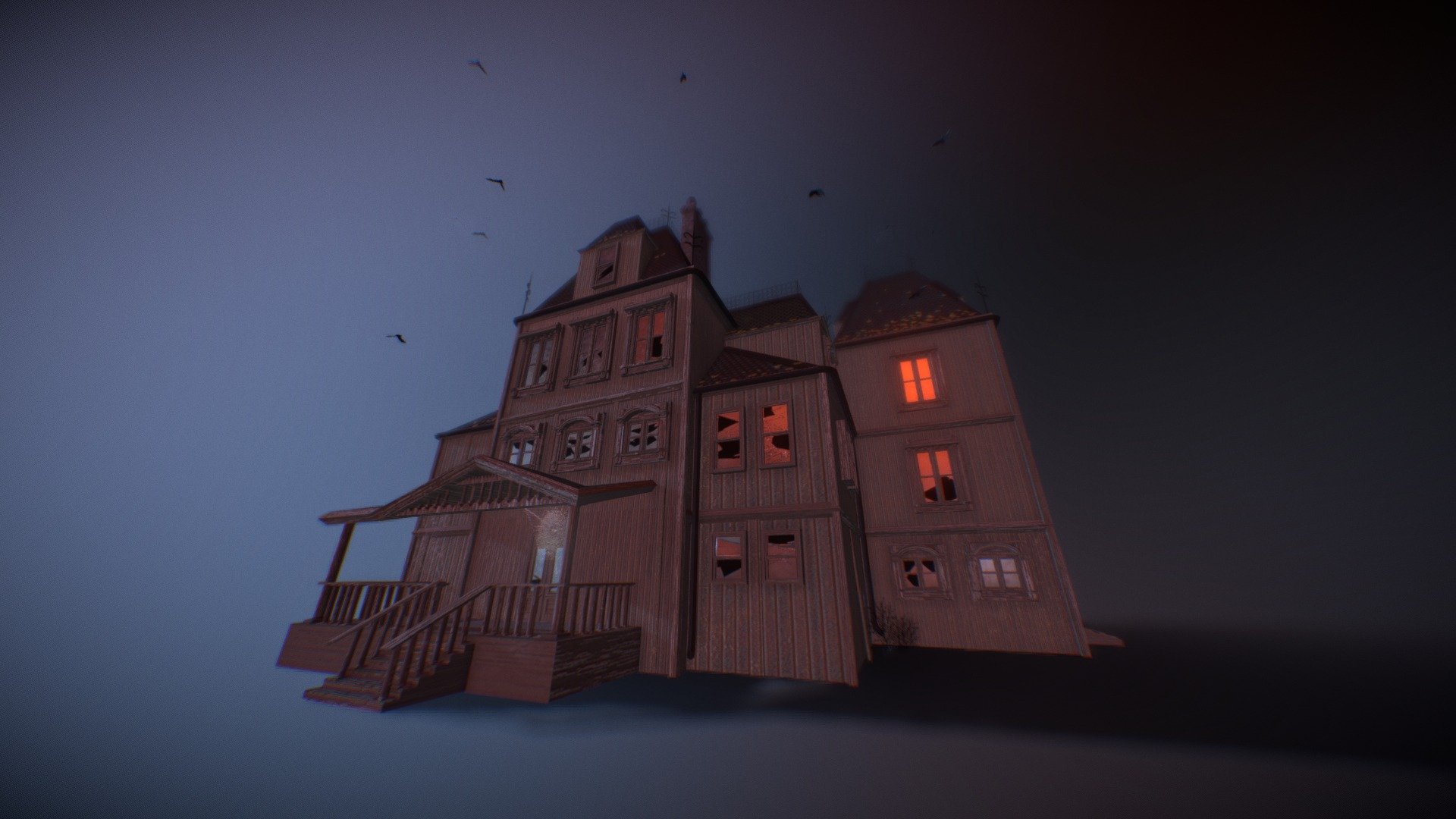 HAUNTED MANSION Download Free 3D Model By N malmberg 94e1f8e 