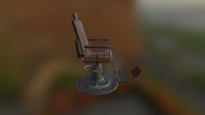 Barber Chair 3D Model